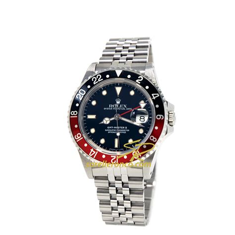 rolex nero e rosso maglia jubilee|rolex gmt master ii orologio.